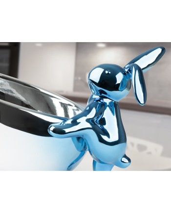 CUENCO RABBIT- FIGURA AZUL/PLATA